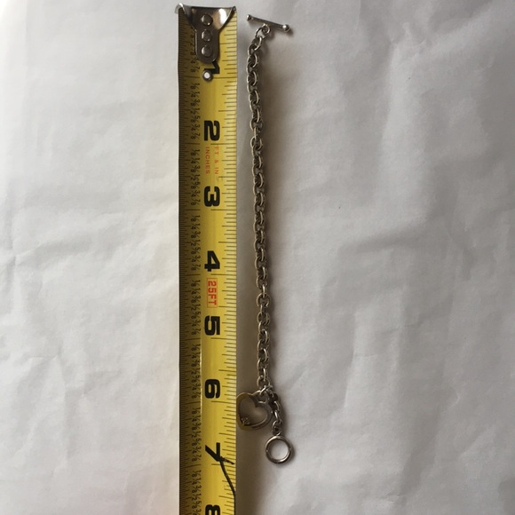 Sterling 925 heart bracelet…with small diamond - Picture 5 of 6